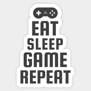 Eat Sleep Game Repeat Sticker